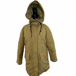 Vintage Woods Down-Insulated Thinsulate Tan‎ Cotton Blend  Winter Coat Large